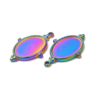 Ion Plating(IP) 304 Stainless Steel Pendant Cabochon Settings STAS-L020-036RC-1