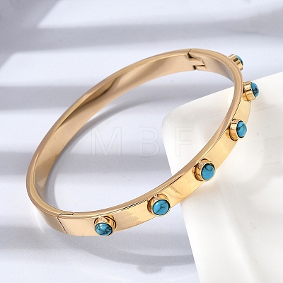 304 Stainless Steel Hinged Bangles BJEW-D408-23G-1