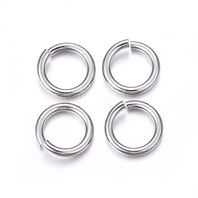 Tarnish Resistant 304 Stainless Steel Open Jump Rings STAS-F174-12P-1