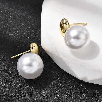 Brass Stud Earring EJEW-H180-05G-1