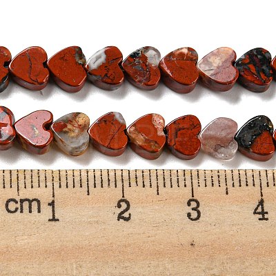 Natural Red Jasper Beads Strands G-L420-25-6mm-01-1