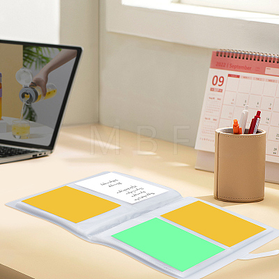 6 Inch 2-Grid PVC Photo Albums with Snap Buttons AJEW-SP0006-22B-1