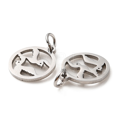 Non-Tarnish 304 Stainless Steel Charms STAS-D050-07P-09-1
