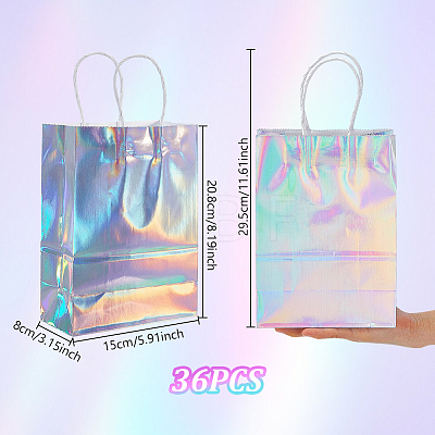 Laser Paper Packing Tote Bags ABAG-WH0083-016-1