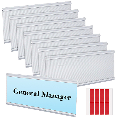 8Pcs Aluminium Alloy Commodity Label Display FIND-BC0019-69B-02-1
