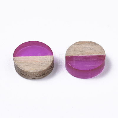 Resin & Wood Cabochons X-RESI-S358-70-H53-1