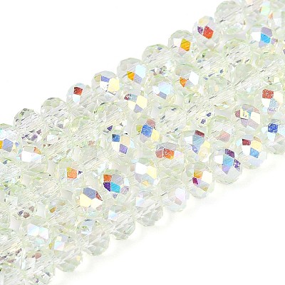 Transparent Glass Beads Strands X-EGLA-N016-4mm-06-1