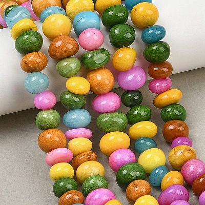 Dyed Natural White Jade Beads Strands GG-CBACF26-A03-07-1