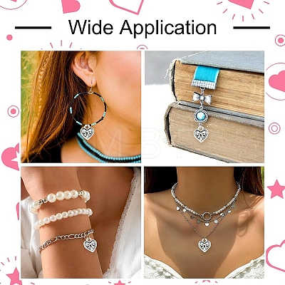 50Pcs Tibetan Style Alloy Pendants FIND-YW0010-36-1