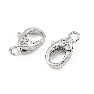 SHEGRACE Brass Lobster Claw Clasps XGR0095P-160P-1