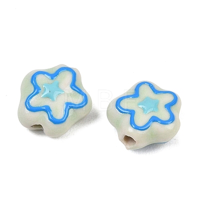 Handmade Porcelain Enamel Beads PORC-G016-06B-1