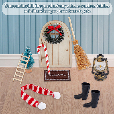 Christmas Theme Mini Display Decoration Kit AJEW-WH0291-32-1