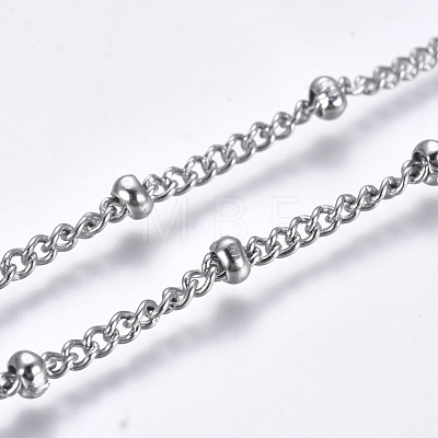 3.28 Feet 304 Stainless Steel Twisted Chains Curb Chain X-CHS-K008-11B-1