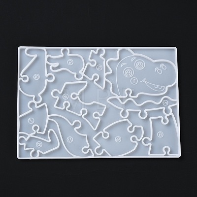 Dinosaur DIY Puzzle Silicone Molds DIY-G046-17-1