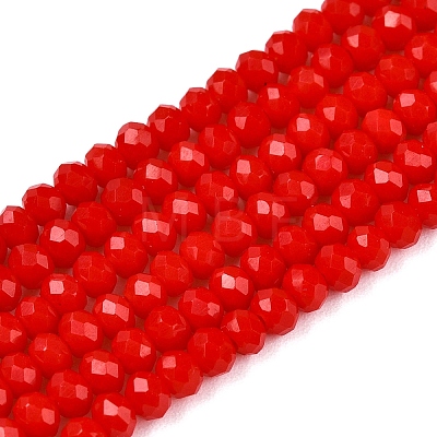 Opaque Solid Color Imitation Jade Glass Beads Strands EGLA-A044-P2mm-D22-1