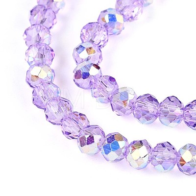 Transparent Glass Beads Strands EGLA-N016-3mm-03-1