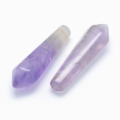 Natural Amethyst Pointed Beads G-E490-C11-1