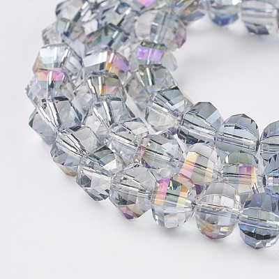 Electroplate Glass Beads Strands EGLA-L012-A-FR03-1