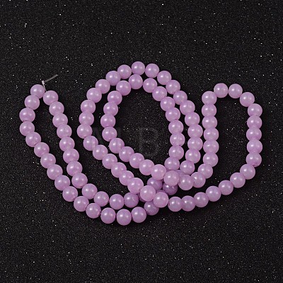 Imitation Jade Glass Beads Strands DGLA-S076-8mm-22-1
