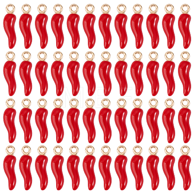 50Pcs Alloy Enamel Pendants ENAM-ME0001-02-1