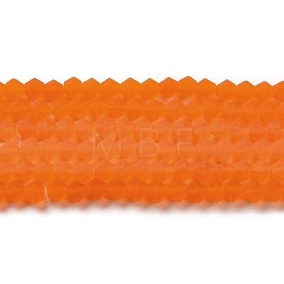 Imitate Austrian Crystal Frosted Glass Beads Strands LS-GLAA-F029-TM4mm-B11-1