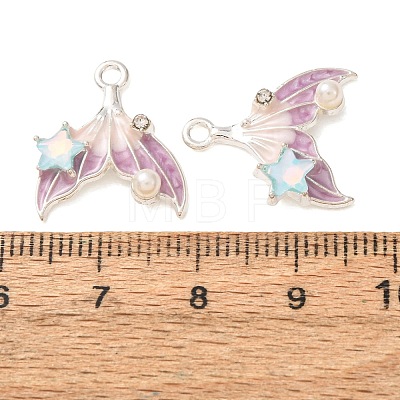 Alloy & Crystal Rhinestone & Enamel Pendants RB-CBAC8D9-02S-01-1