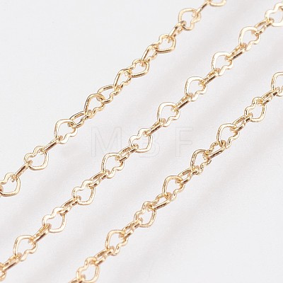 Long-Lasting Plated Brass Cable Chains Necklaces X-NJEW-K112-02G-NF-1