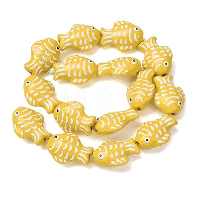 Handmade Porcelain Beads PORC-K010-08H-1
