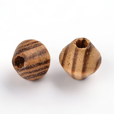 Undyed Natural Wood Beads WOOD-Q012-03A-LF-1