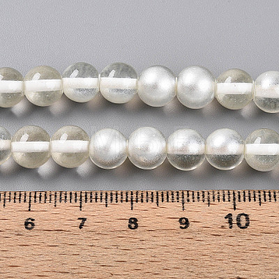 Baking Paint Transparent Glass Beads X1-DGLA-N011-8mm-01-1