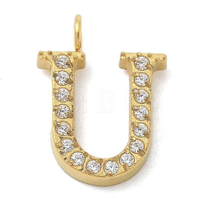 Ion Plating(IP) 304 Stainless Steel Micro Pave Cubic Zirconia Pendants STAS-Z107-03G-20-1