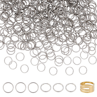 501Pcs 2 Style 304 Stainless Steel Split Rings STAS-DC0002-78-1