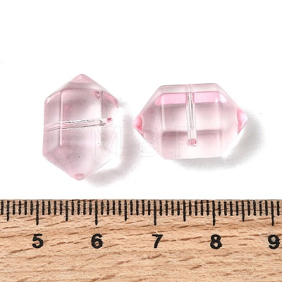 Dyed & Heated Transparent Glass Beads GLAA-F132-01E-1