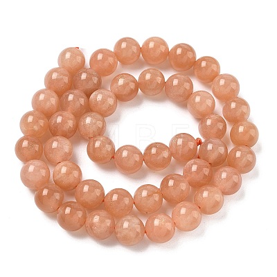 Natural Sunstone Beads Strands G-J363-10-8mm-1