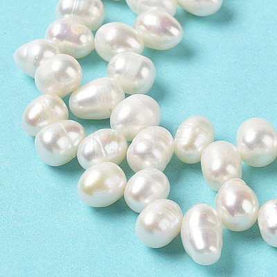 Natural Cultured Freshwater Pearl Beads Strands PEAR-J007-50-1