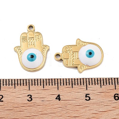 Ion Plating(IP) 316 Stainless Steel Enamel Pendants STAS-U014-72G-01-1