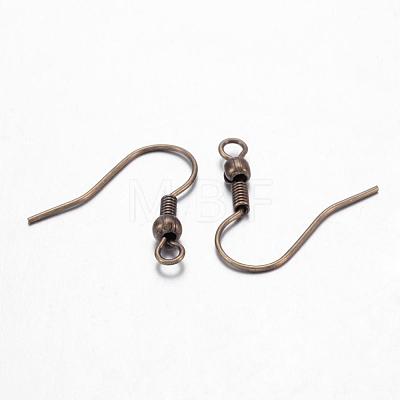 Brass Earring Hooks KK-Q361-AB-1