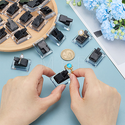 Plastic Single Ring Display Stands RDIS-WH0030-03B-1