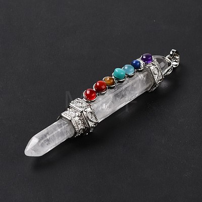 Chakra Theme Natural Quartz Crystal Big Pendants G-I322-06P-05-1