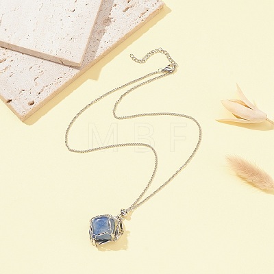 304 Stainless Steel Macrame Pouch Empty Stone Holder for Pendant Necklaces Making NJEW-JN04399-1