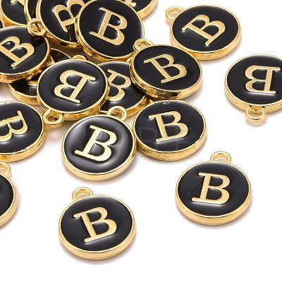 Golden Plated Alloy Charms X-ENAM-S118-02B-1