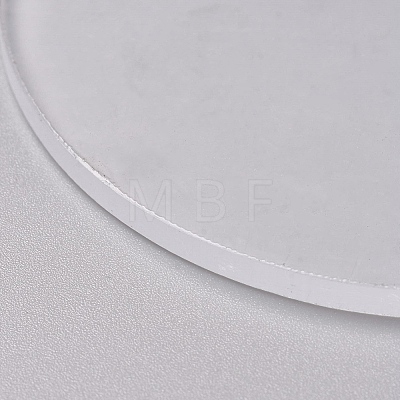 Transparent Blank Acrylic Pendants TACR-WH0002-09C-1