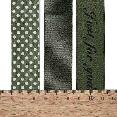 9 Yards 3 Styles Polyester Ribbon SRIB-A014-D05-1