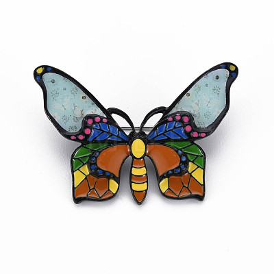 Butterfly Enamel Pin JEWB-N007-048-FF-1