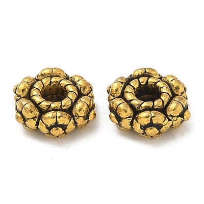 Tibetan Style Alloy Beads TIBE-P003-36AG-1