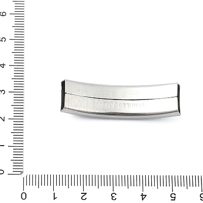 Non-Tarnish 304 Stainless Steel Slide Charms/Slider Beads STAS-H219-13P-01-1