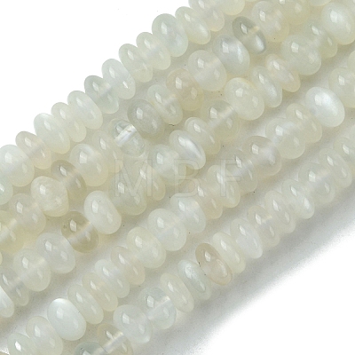 Natural White Moonstone Beads Strands G-A092-F02-02-1