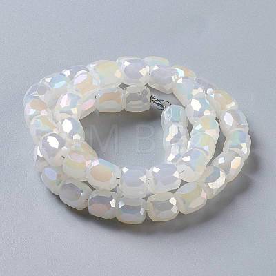 Imitation Jade Glass Beads GLAA-F108-11A-02-1