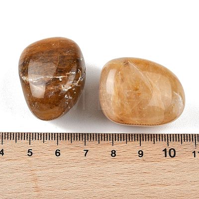 Natural Yellow Hematoid Quartz Beads G-G348-01B-52-1