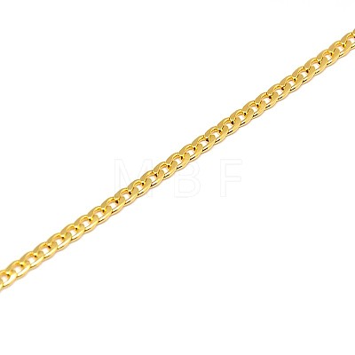 304 Stainless Steel Curb Chain/Twisted Chain Necklace Making X-STAS-A028-N108G-1